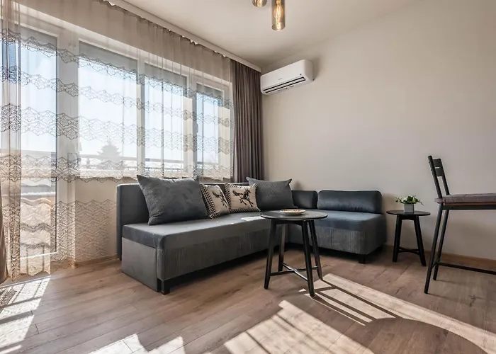 Lägenhet Sunny Ap & Parking 5min From The